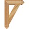 Ekena Millwork Traditional Arts & Crafts Rough Sawn Bracket, Western Red Cedar, 4"W x 18"D x 26"H BKT04X18X26TRA03RWR - alternate 2